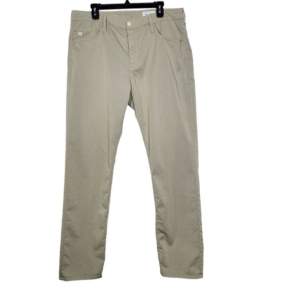 Adriano Goldschmied Men's Everett Slim Straight Khaki Light Weight Pant Sz 38x32 - Picture 2 of 15